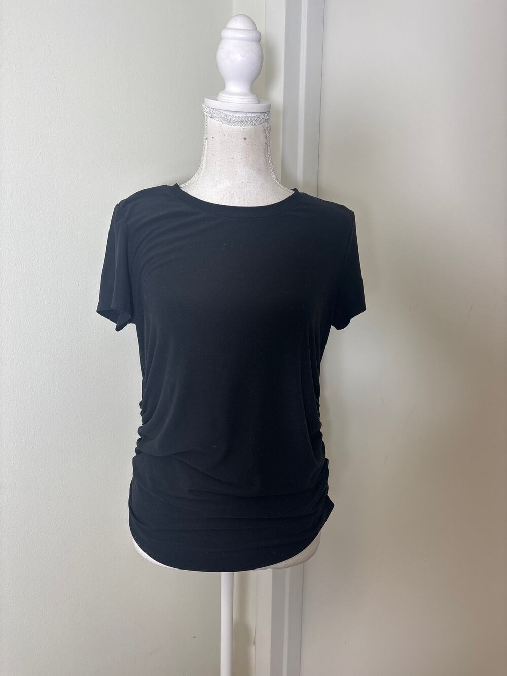 Crz Yoga Black Maternity Tee Sz One Size